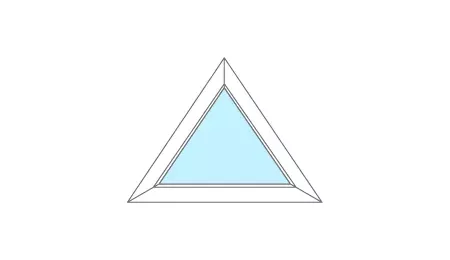 Треугольное равнобедренное окно - фото - 1