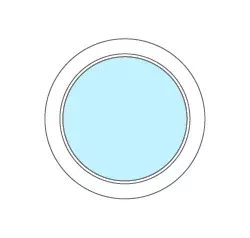 Круглое цельное окно - фото - 1