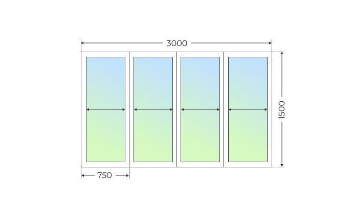 Холодное остекление прямого балкона - фото - 1