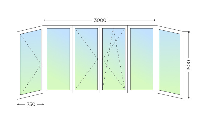 Теплое остекление П-образного балкона с поворотными и поворотно-откидной створками - фото - 1