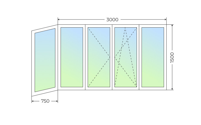 Теплое остекление Г-образного балкона с поворотной и поворотно-откидной створкой - фото - 1