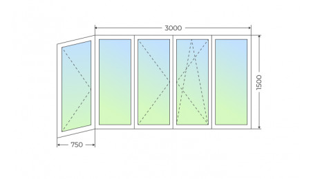Теплое остекление Г-образного балкона с поворотными и поворотно-откидной створкой - фото - 1