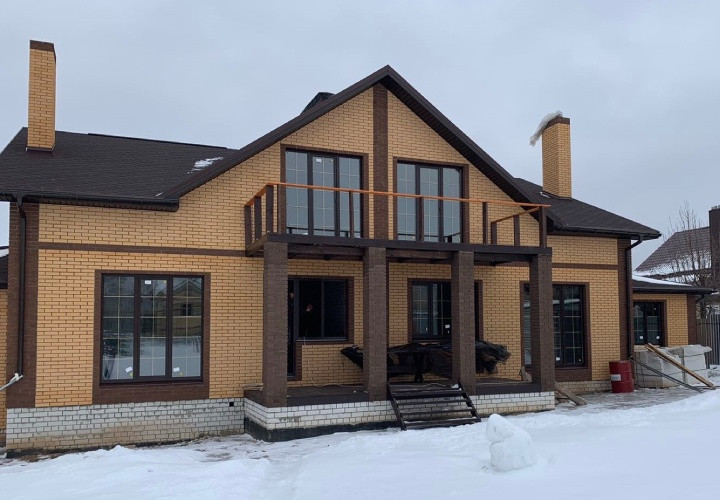 Остекление коттеджа с двухсторонней ламинарией - фото - 2